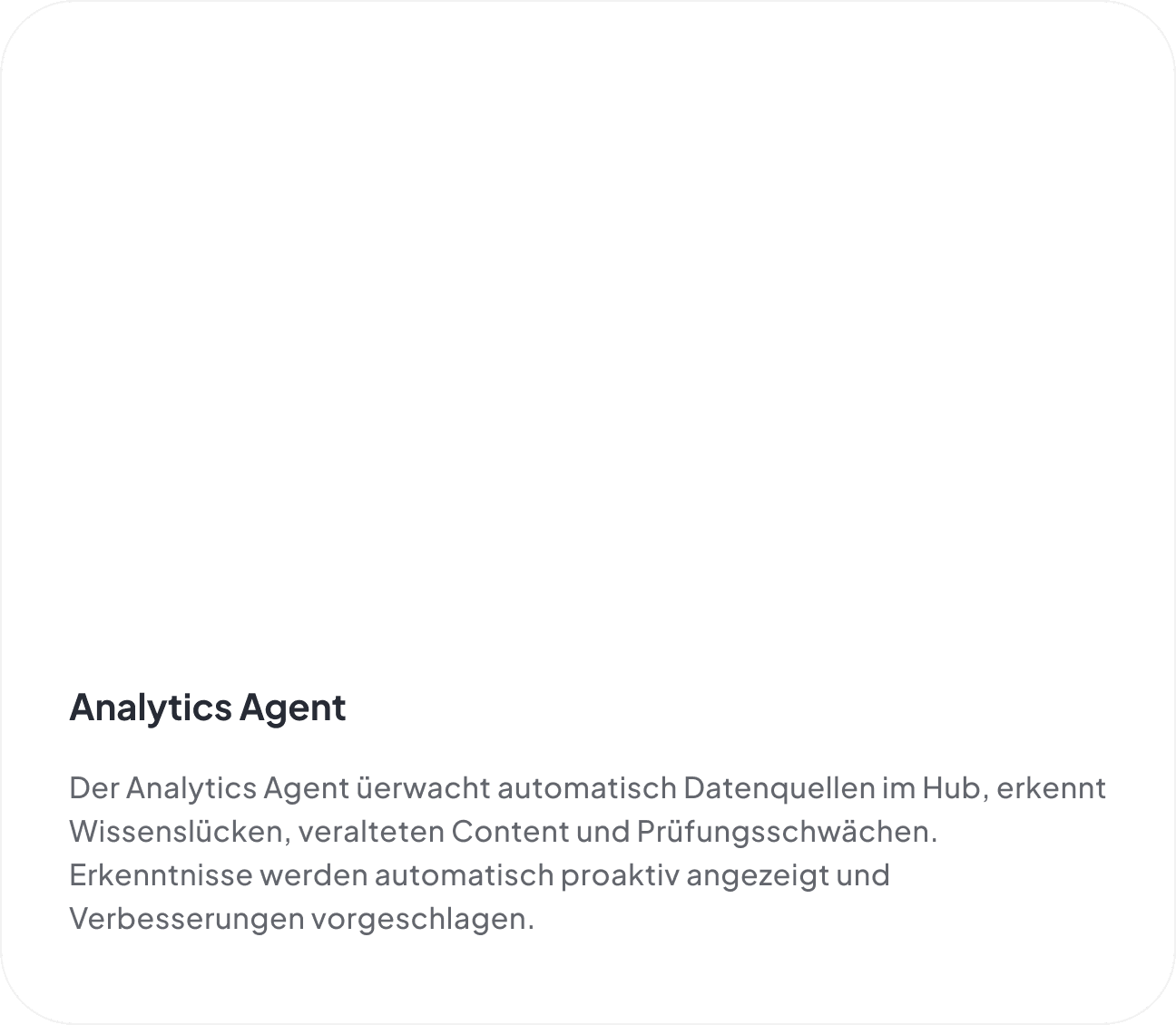 Analytics Agent — automatische Überwachung von Datenquellen mit proaktiven Insights