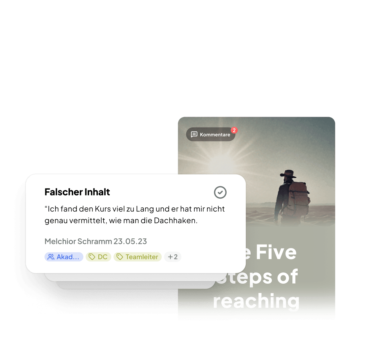 Learner feedback auf alle Kurse