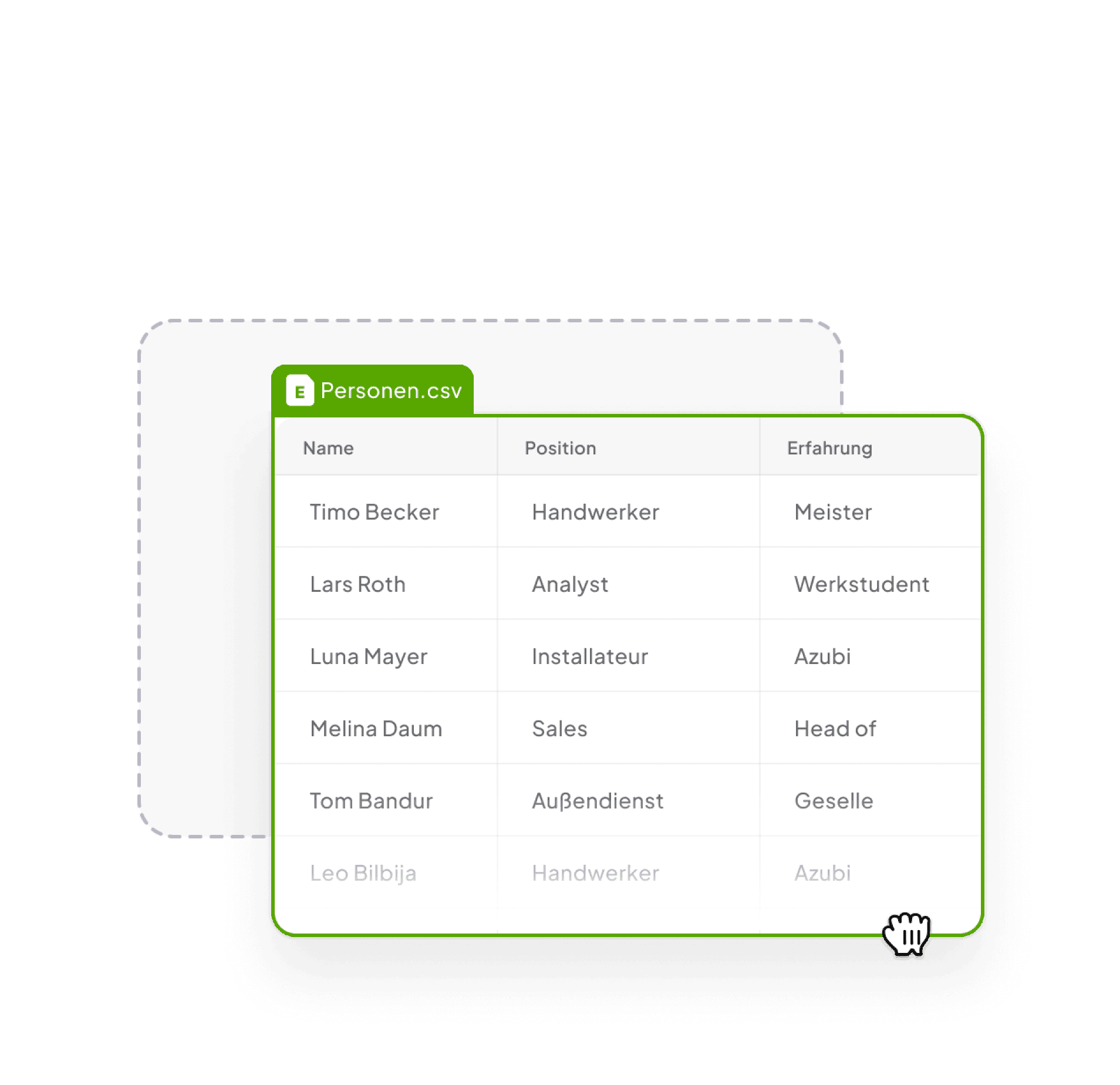 CSV-Import für Nutzerdaten