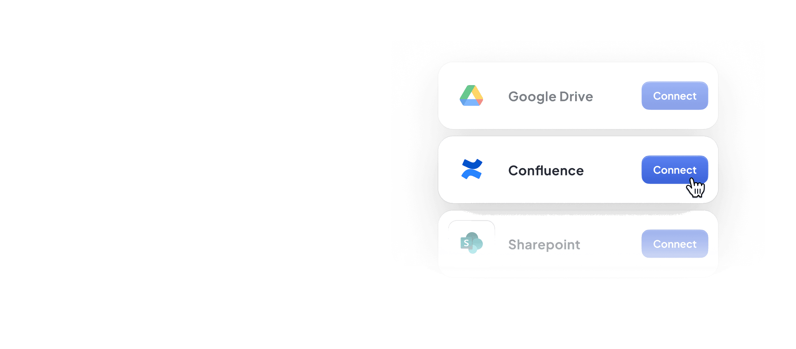 SharePoint, Confluence, Google Drive