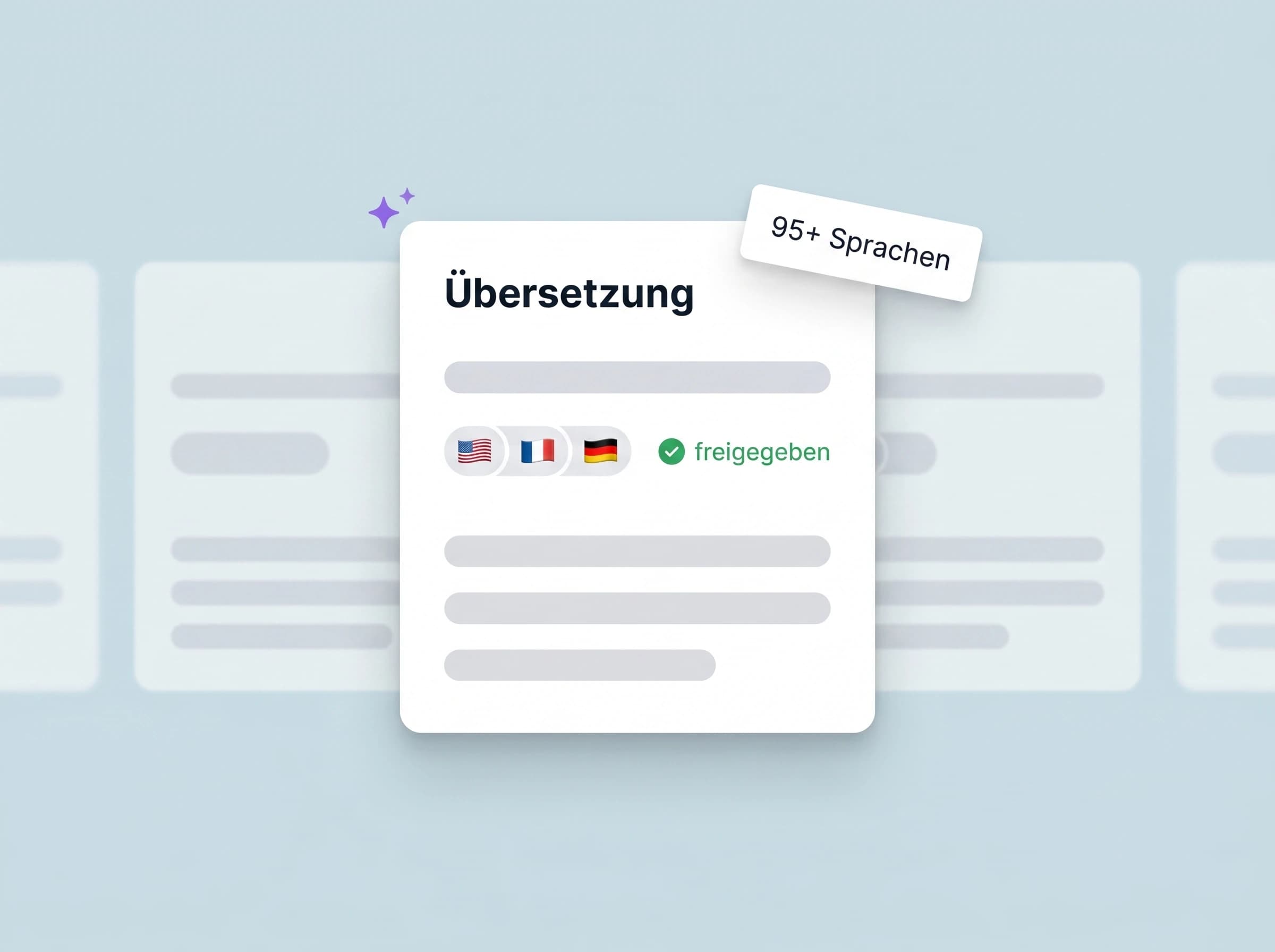 Automatische Übersetzung mit Freigabe-Workflow