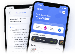 Elephant App auf zwei Smartphones