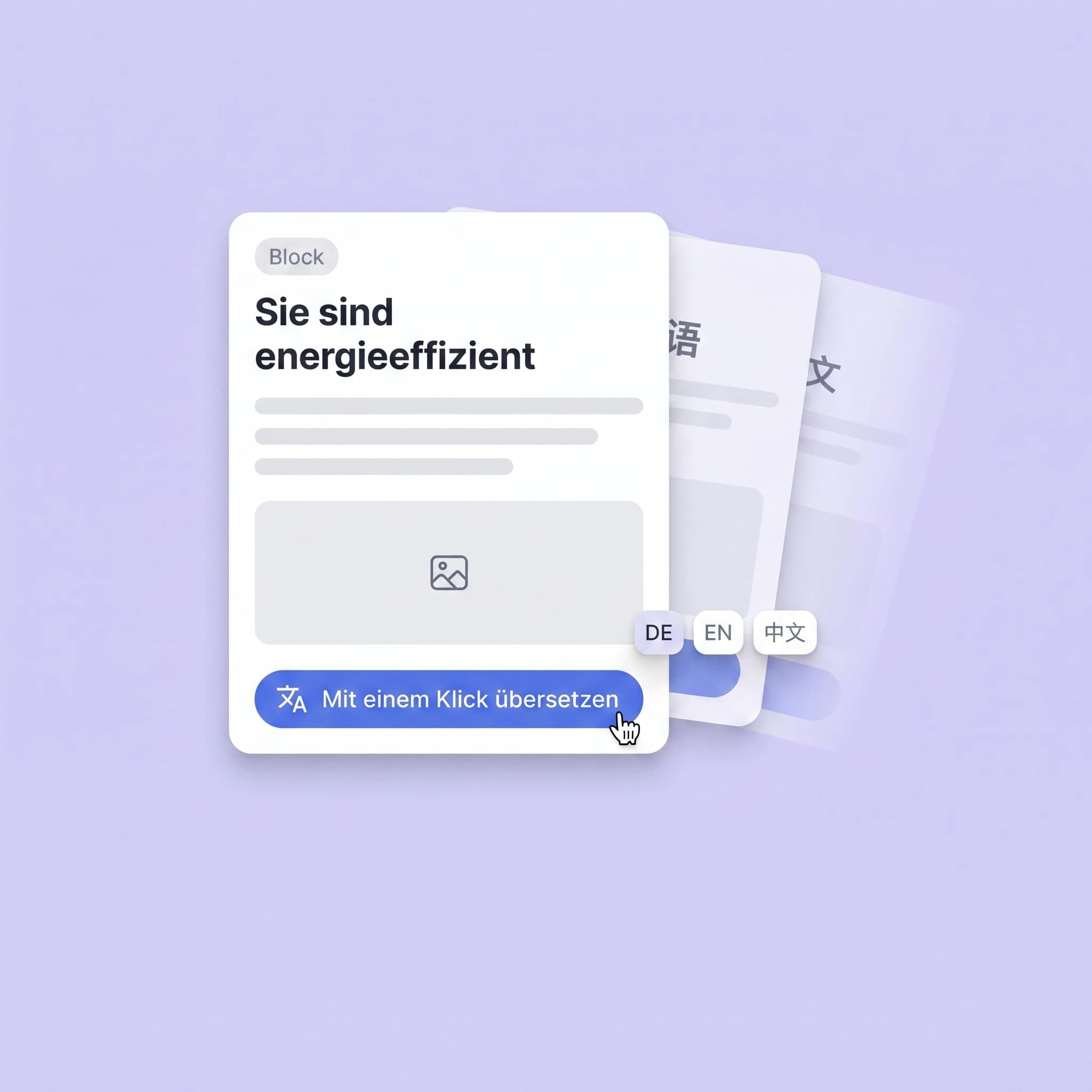 Course editor with a one-click translate button