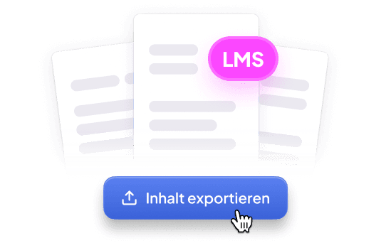 Course documents with LMS pill and an Export content button