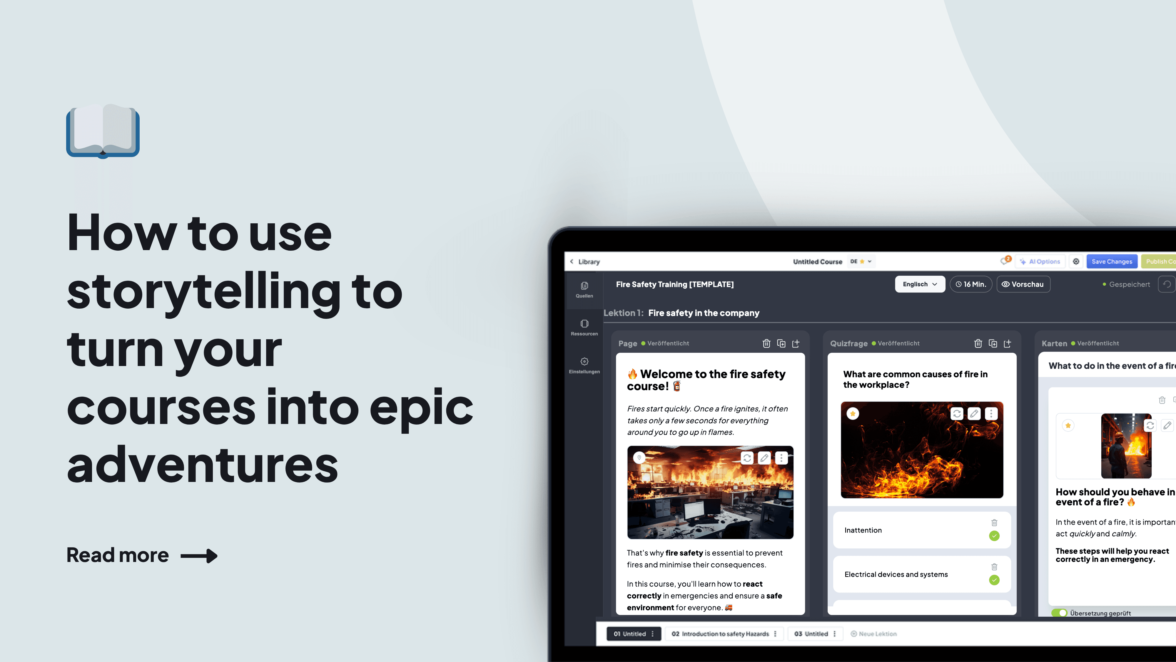 Turn every course into an adventure with storytelling