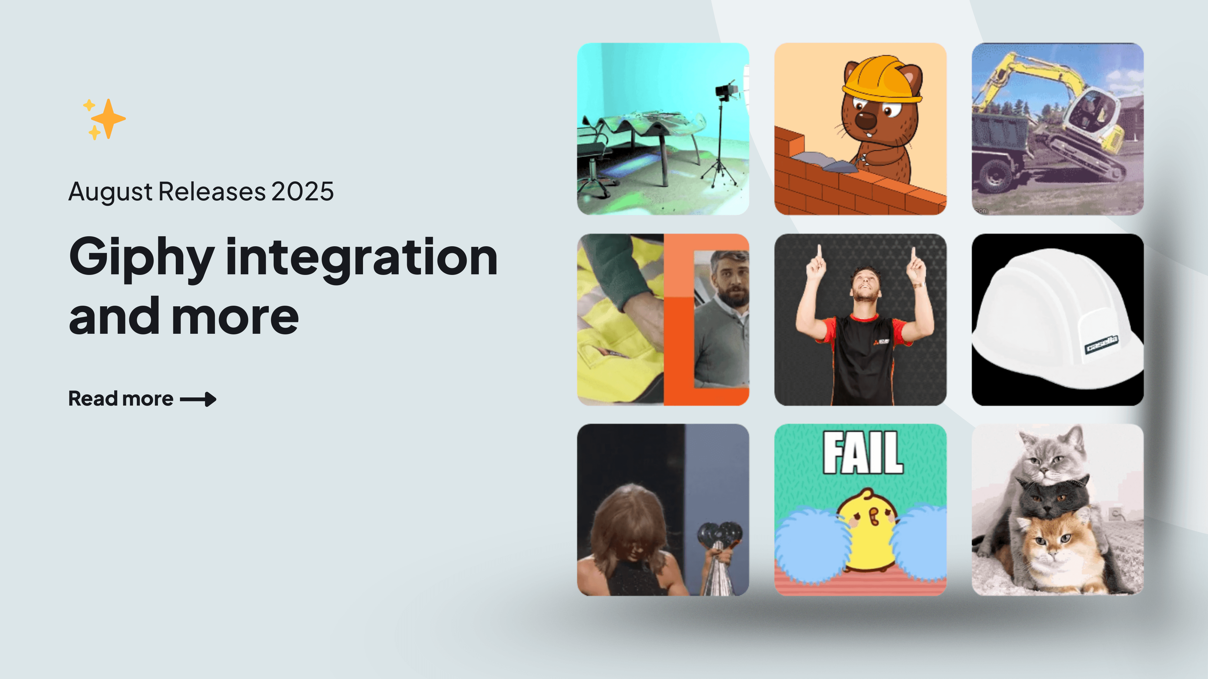 Giphy integration and more — releases 08/2025