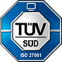 TÜV SÜD ISO 27001 certified